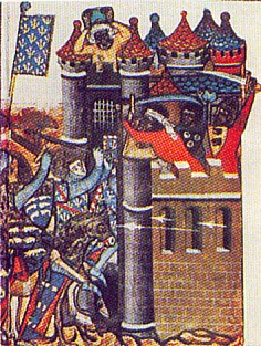 Взятие крестоносцами крепости Дамиетта 5 ноября 1919 г