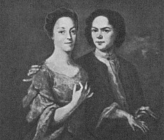 Матвеев - Автопортрет с женой - 1729