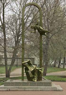 Памятник Марку Шагалу, скульптор Александр Гвоздиков