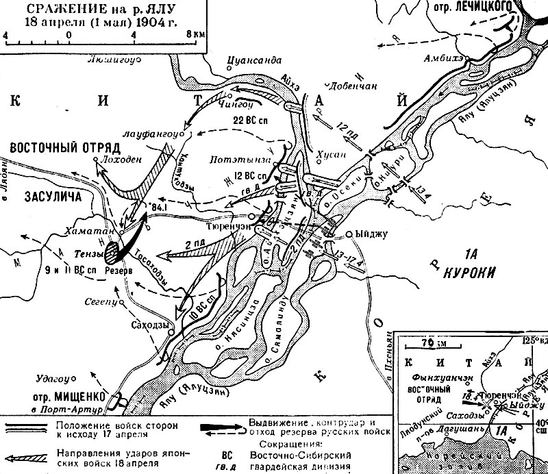 Русско-Японская Война Контурная Карта