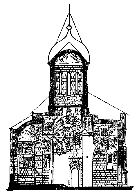 Троицкий собор, разрез